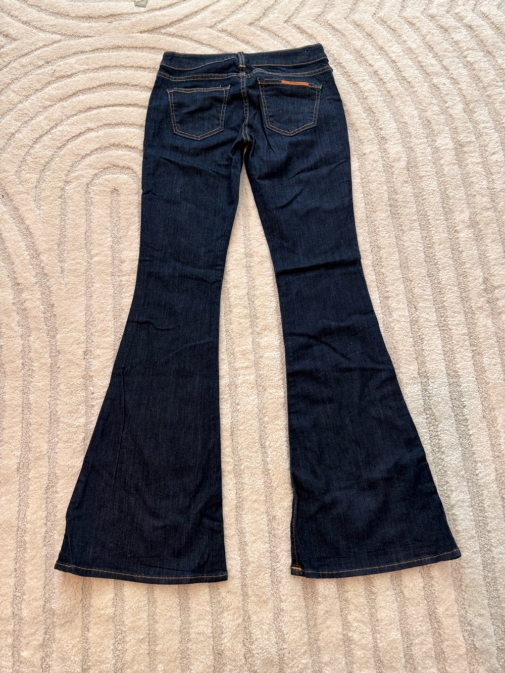 True Religion Dark Indigo Flare Jeans - Picture 6 of 8